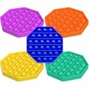 Pop It Fidget Toy - Octagon Full color