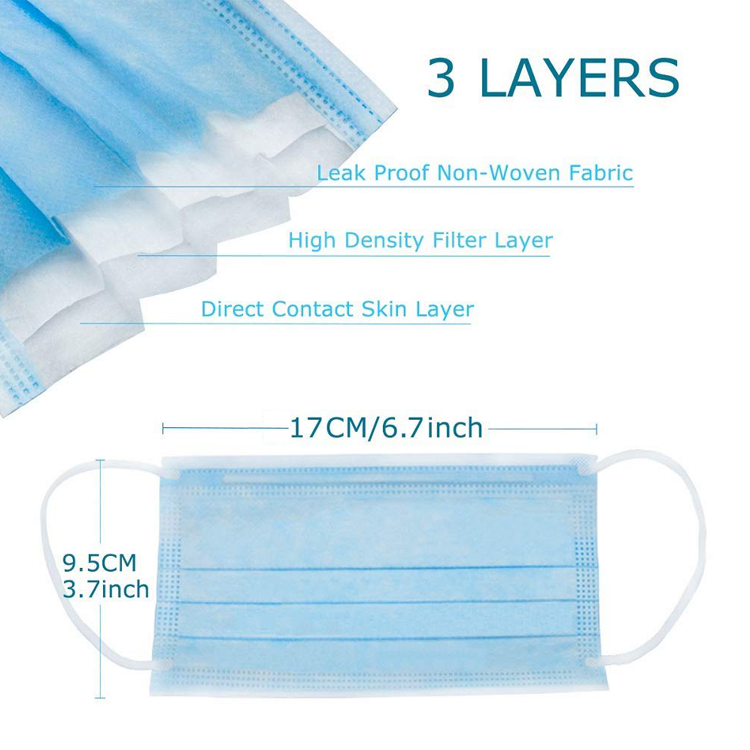 Disposable Children Size 3 Ply Face Mask