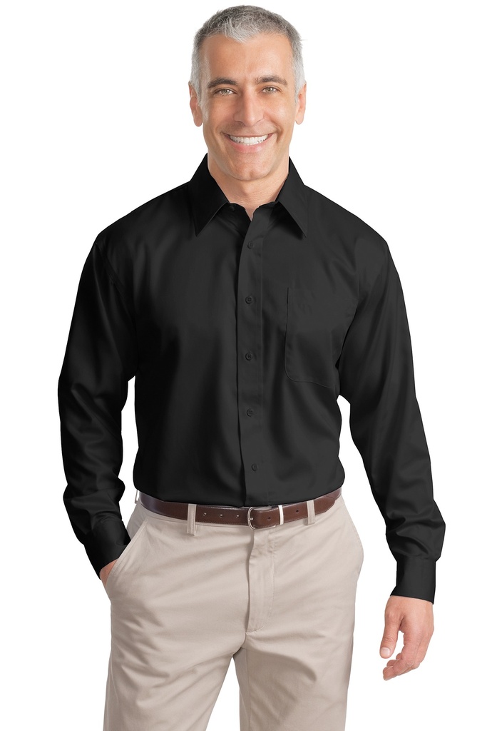 Embroidery Port Authority® Tall Non-Iron Twill Shirt.