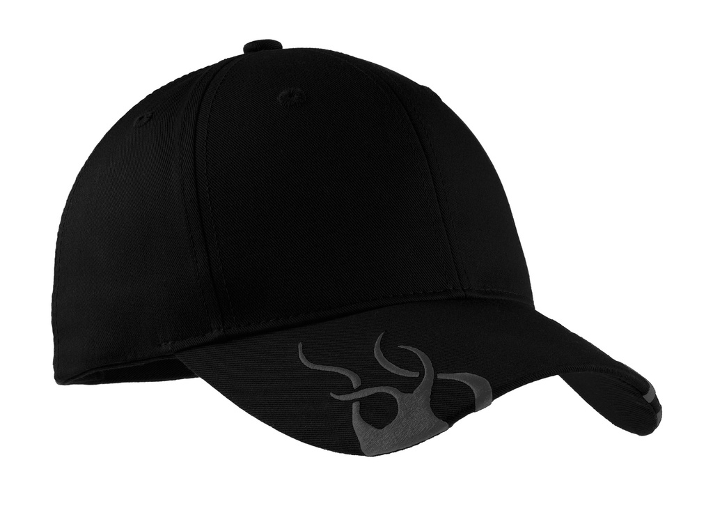 Embroidery Port Authority® Racing Cap with Flames.  