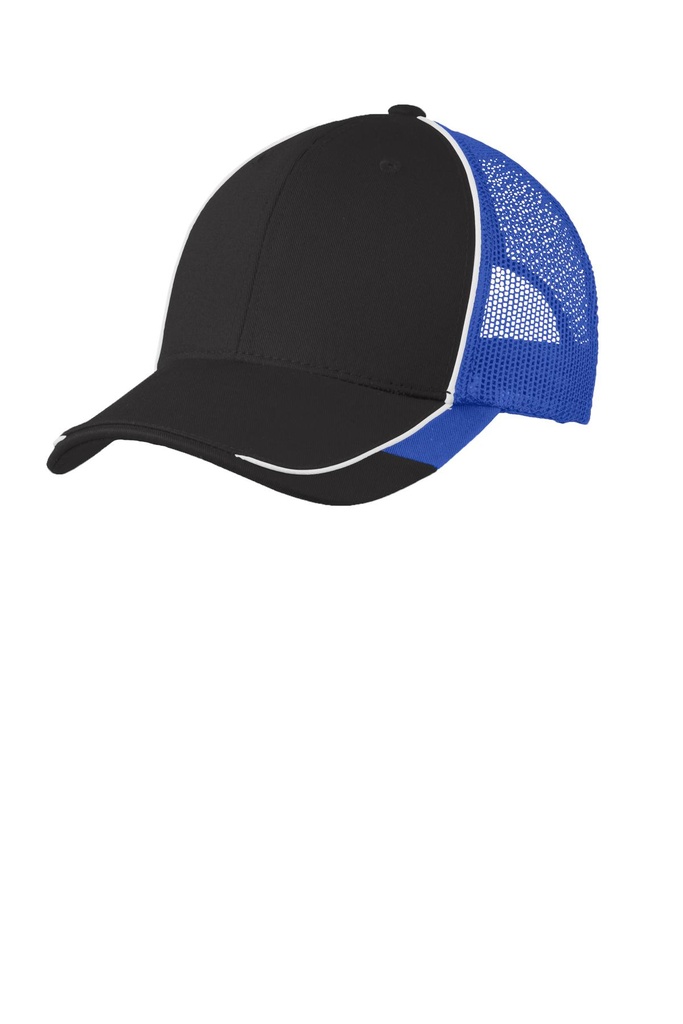 Embroidery Port Authority® Colorblock Mesh Back Cap. 