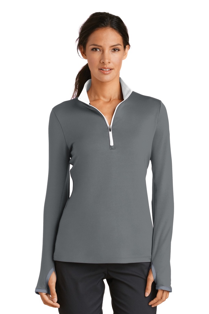 Embroidery Nike Ladies Dri-FIT Stretch 1/2-Zip Cover-Up. 