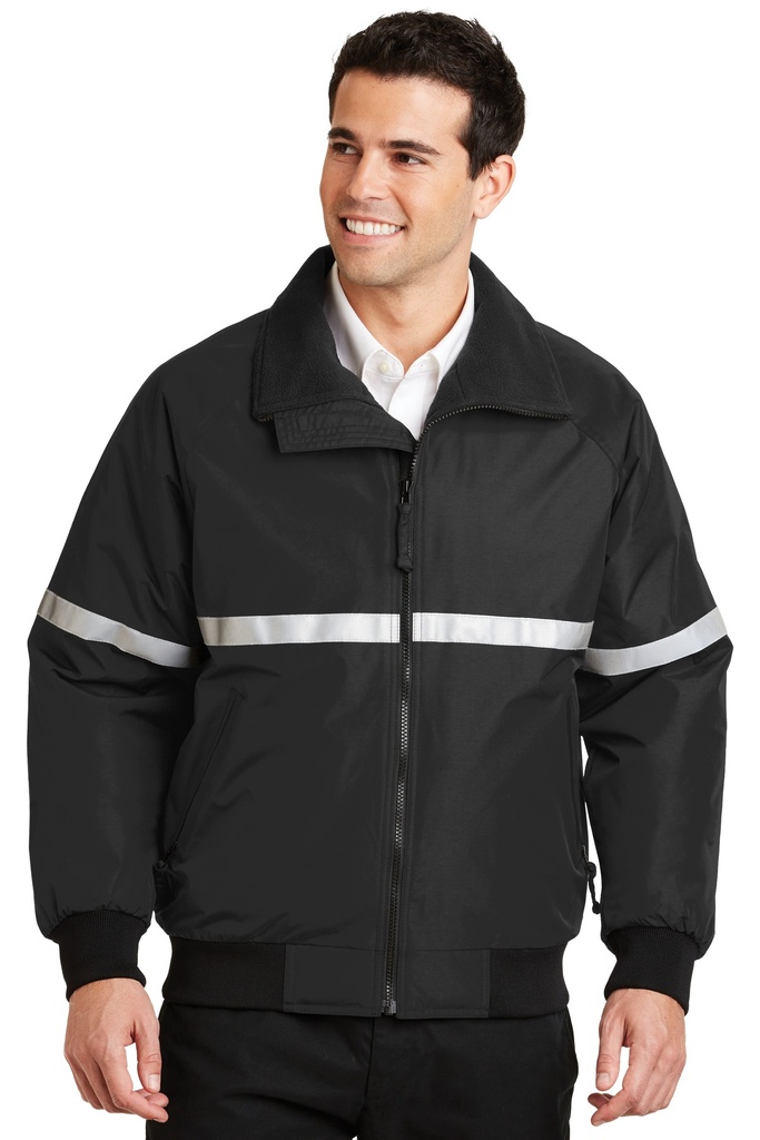 Embroidery Port Authority® Challenger™ Jacket with Reflective Taping.  