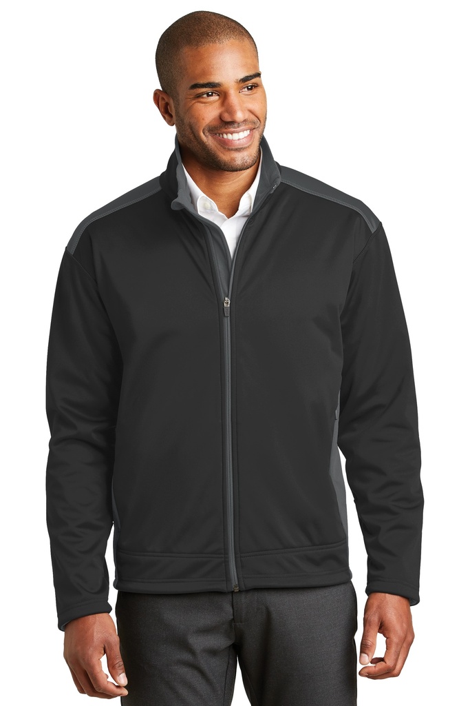 Embroidery Port Authority® Two-Tone Soft Shell Jacket.  