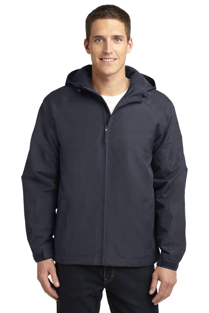 Embroidery Port Authority® Hooded Charger Jacket. 