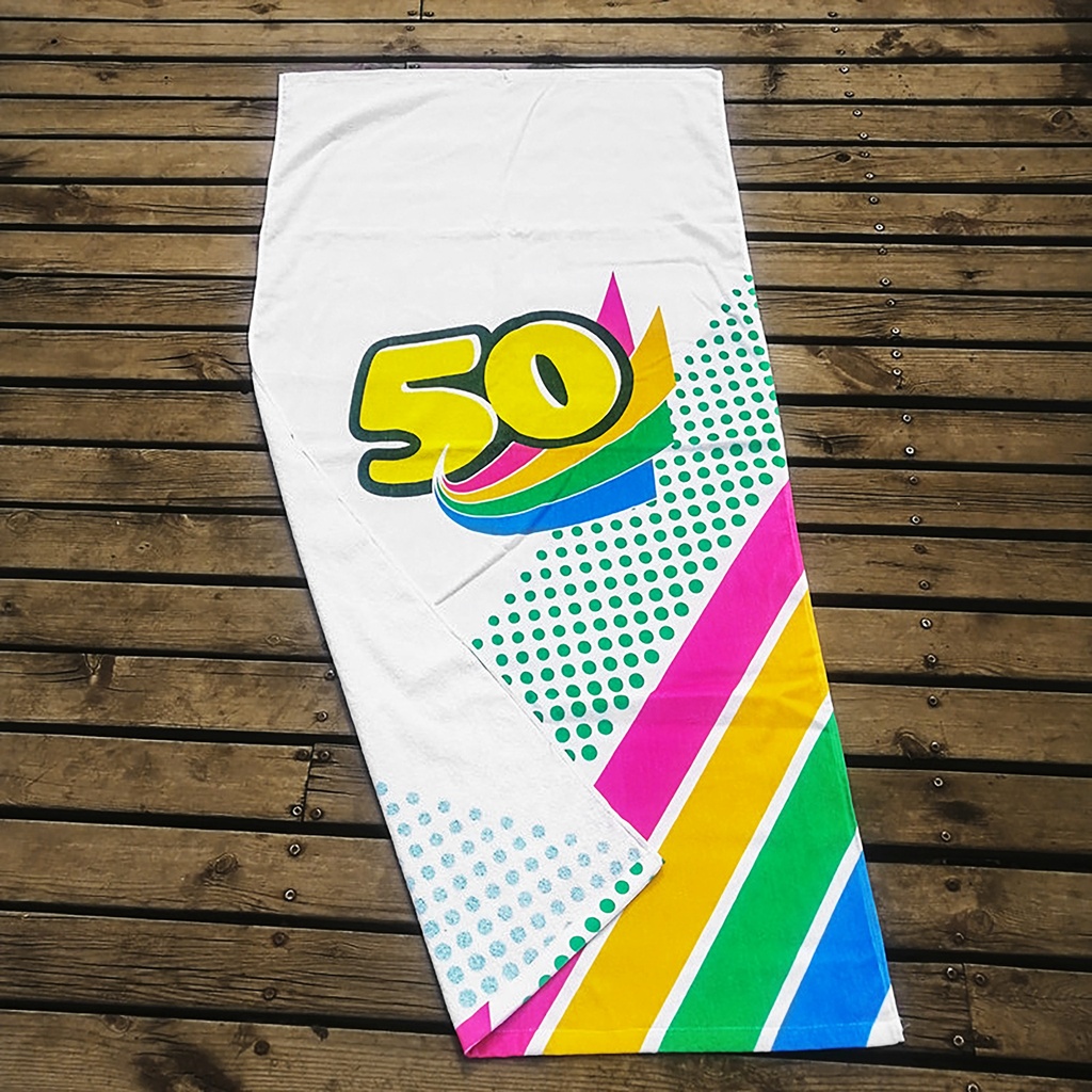 Premium Full Color Superfine Fiber Beach Towel 27.5&quot; x 55&quot;