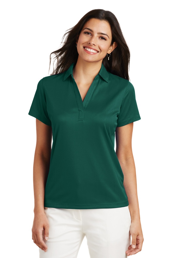 Embroidery Port Authority® Ladies Performance Fine Jacquard Polo. 