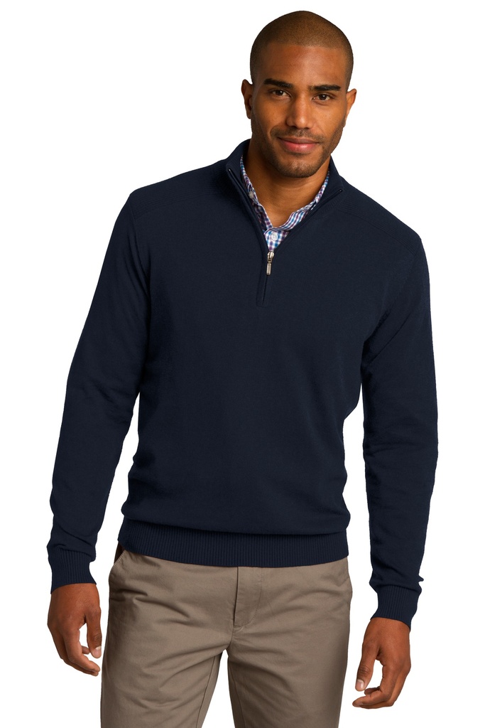 Embroidery Port Authority® 1/2-Zip Sweater. 