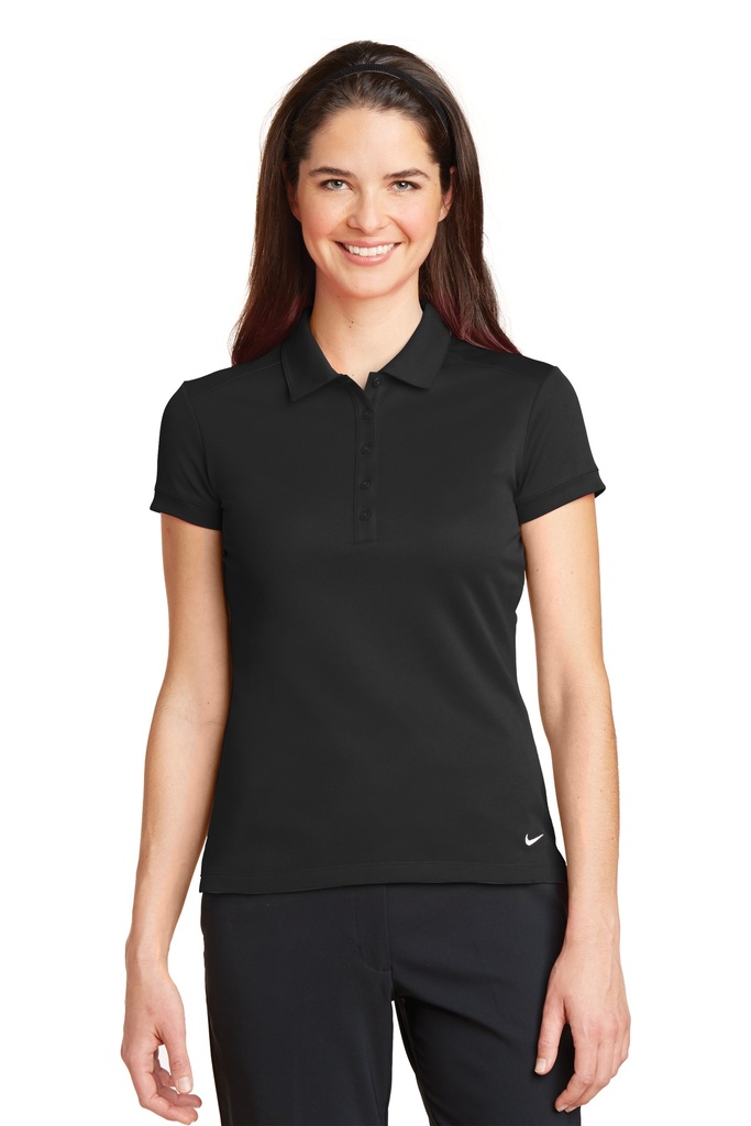Embroidery Nike Ladies Dri-FIT Solid Icon Pique Modern Fit Polo. 