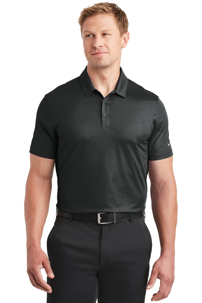 Embroidery Nike Dri-FIT Embossed Tri-Blade Polo. 