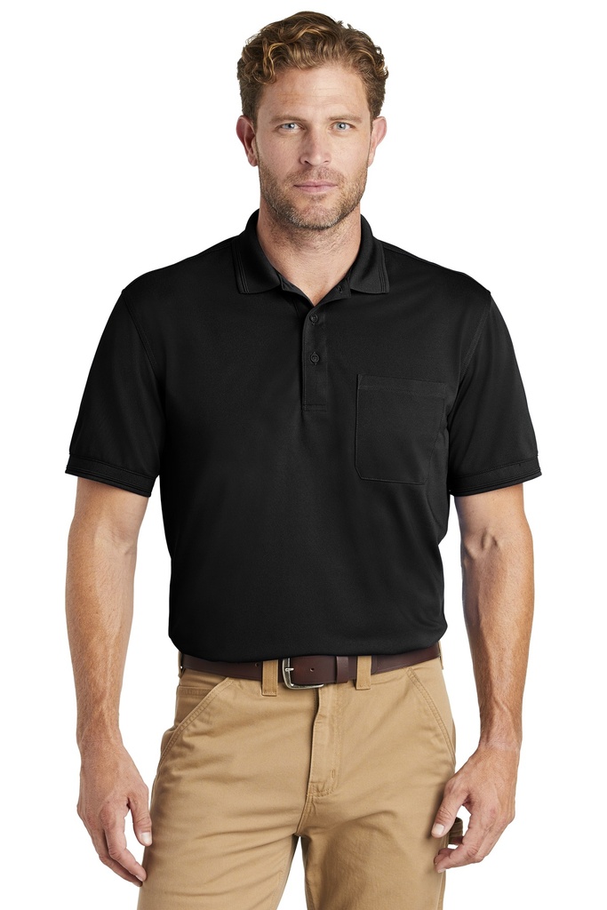 Embroidery CornerStone ® Industrial Snag-Proof Pique Pocket Polo. 