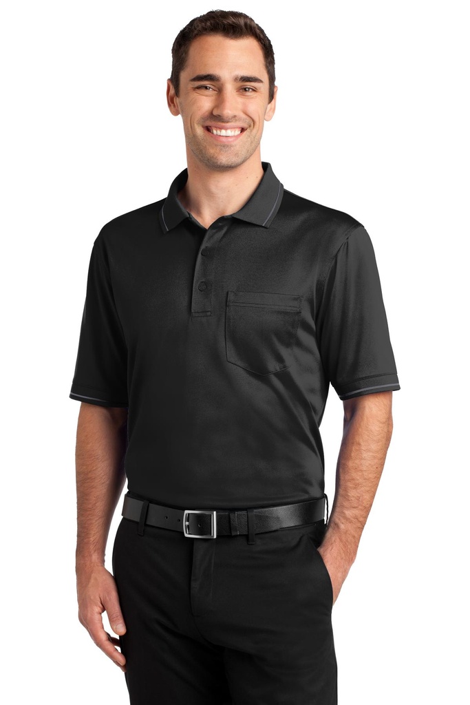 Embroidery CornerStone® Select Snag-Proof Tipped Pocket Polo. 