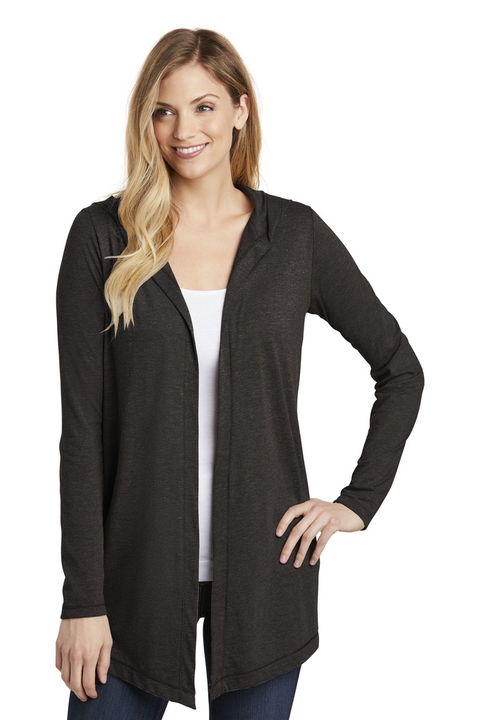Embroidery District ® Women's Perfect Tri ® Hooded Cardigan. 