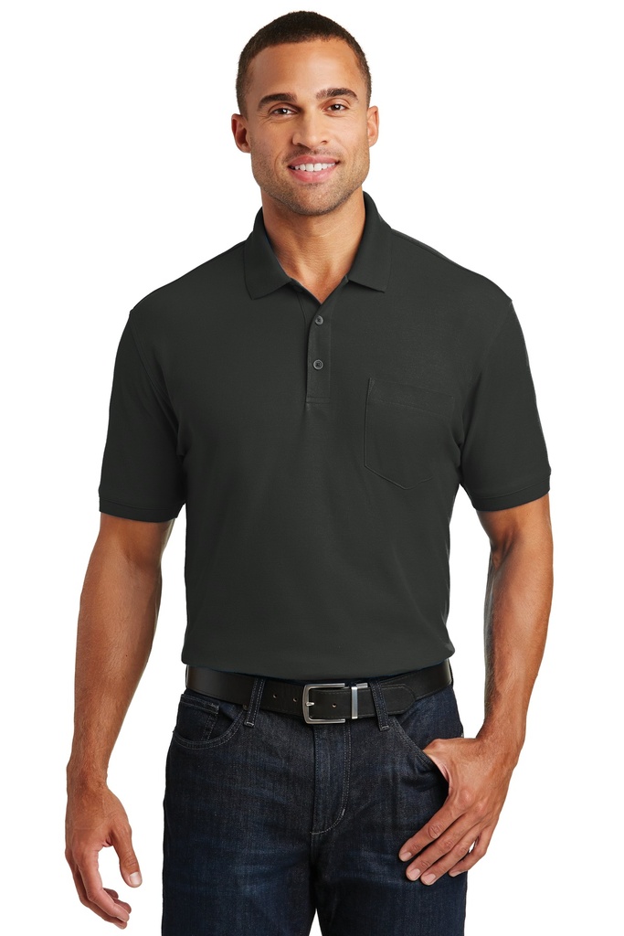 Embroidery Port Authority® Core Classic Pique Pocket Polo. 