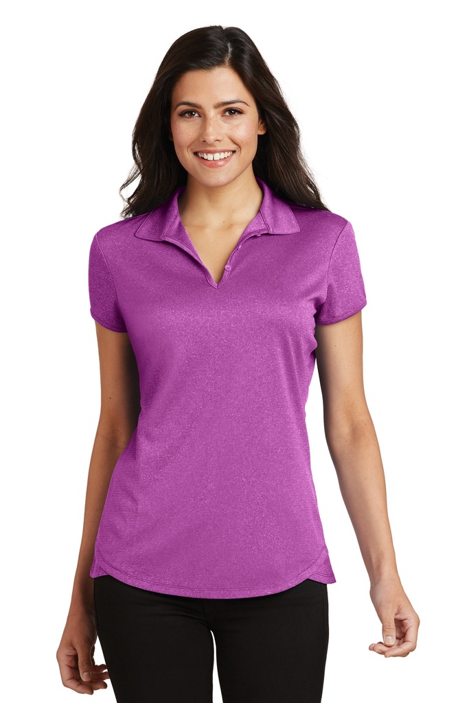 Embroidery Port Authority® Ladies Trace Heather Polo. 