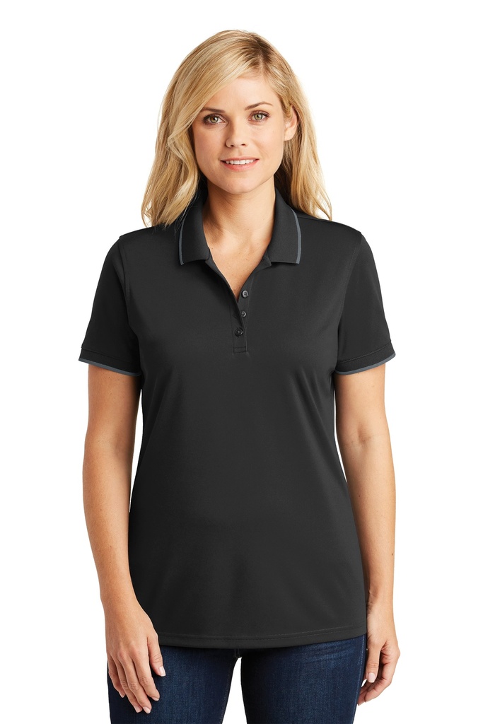 Embroidery Port Authority® Ladies Dry Zone® UV Micro-Mesh Tipped Polo. 