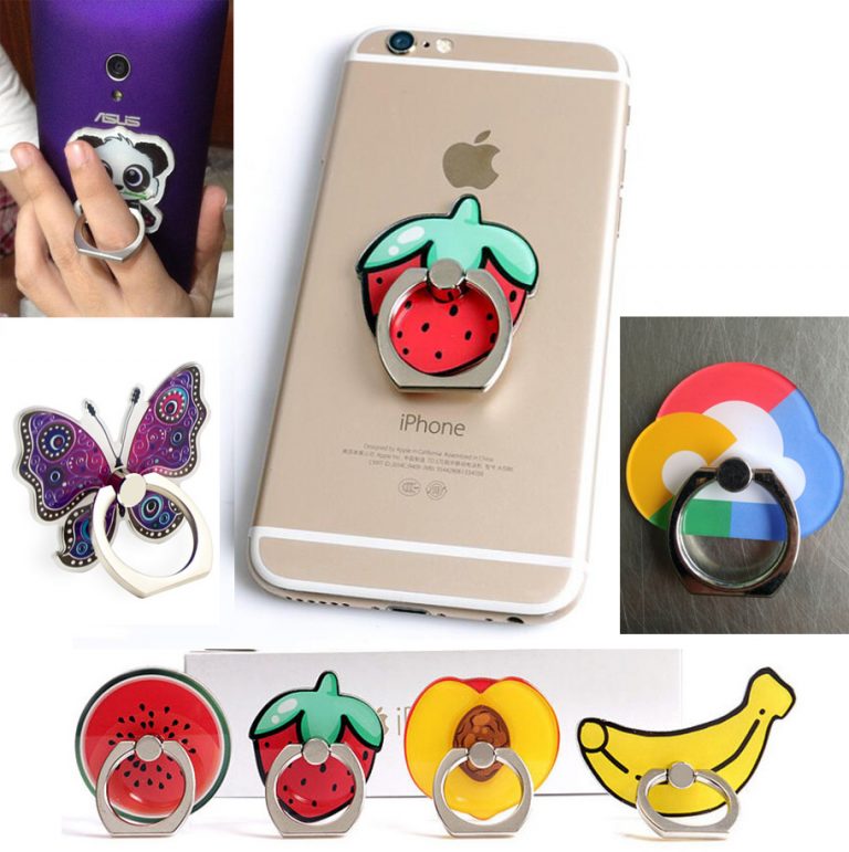 Custom Adhesive Cell Phone Ring Holder - Full Color