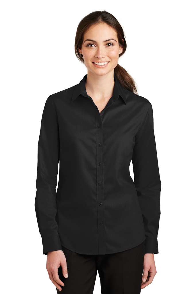 Embroidery Port Authority® Ladies SuperPro™ Twill Shirt.
