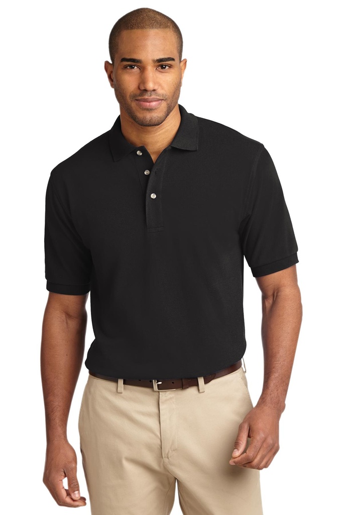 Embroidery Port Authority® Tall Heavyweight Cotton Pique Polo. 