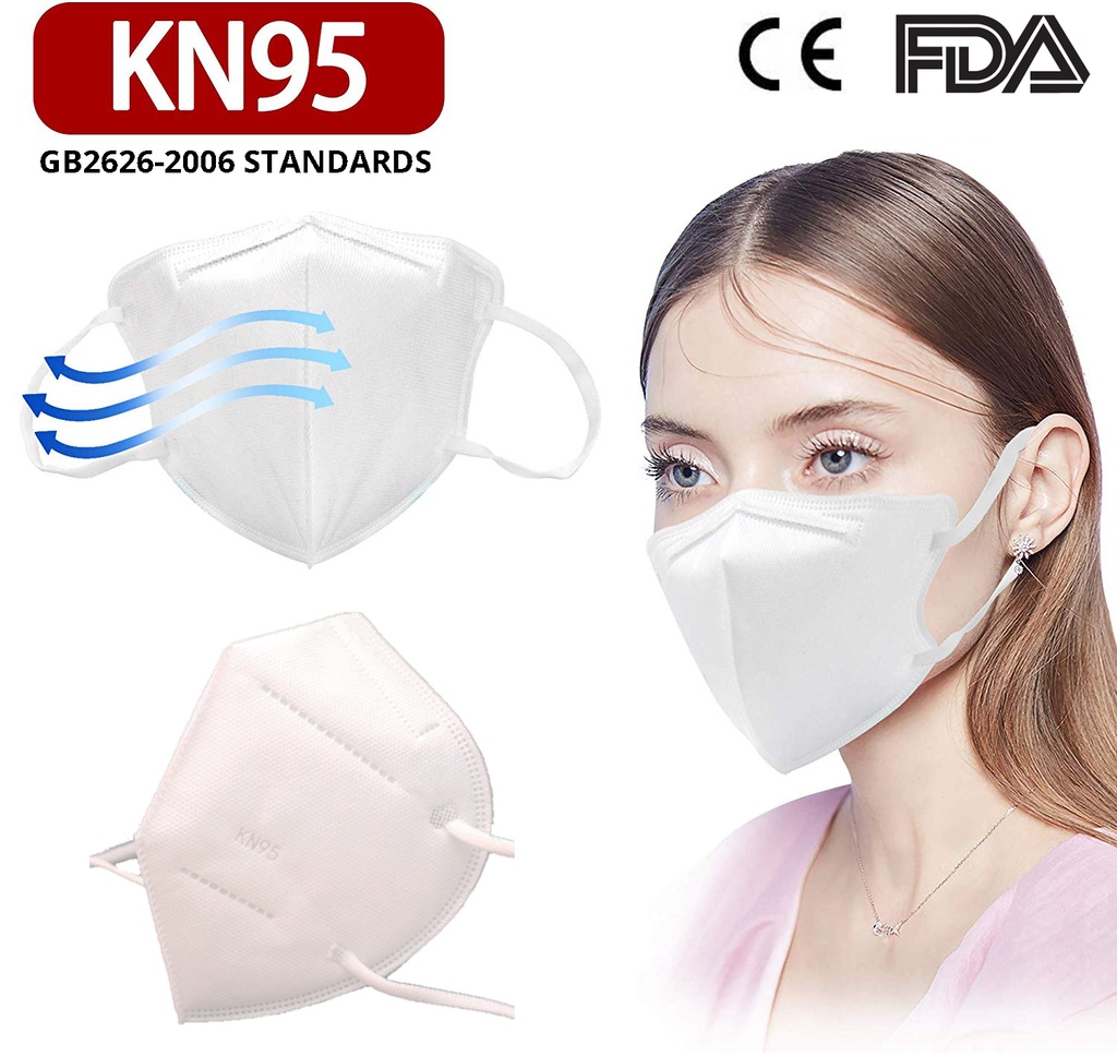 KN95 Face Mask FDA Approved - 5 Layer