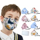 Youth Size Sprinters 4 Ply Sublimated Reusable Face Mask w/ Carbon Filter
