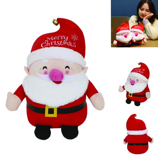 [LH8911] Santa Claus Plush Toy with Logo on Hat