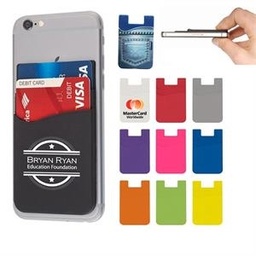 [AW8254] Silicone Cell Phone Sticky Wallet