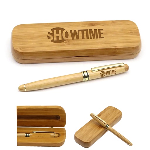 [PS8524] Executive Wooden Pen Set w/ Matching Case - Cap