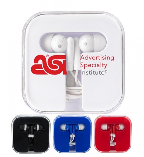 [EB1913] Ear Phones In Protective Travel Case