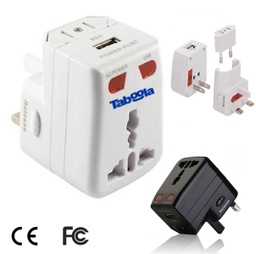 [UB1440] Universal Travel Adapter With Surge Protector And USB Port