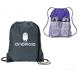 [DB5440] Backpack Drawstring Sports Bag W/ Mesh Compartment