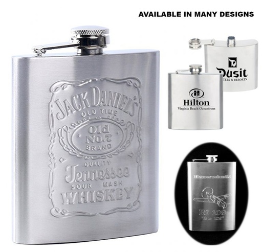 [UB1090] Jims Premium Stainless Steel Hip Flask - 5 Oz