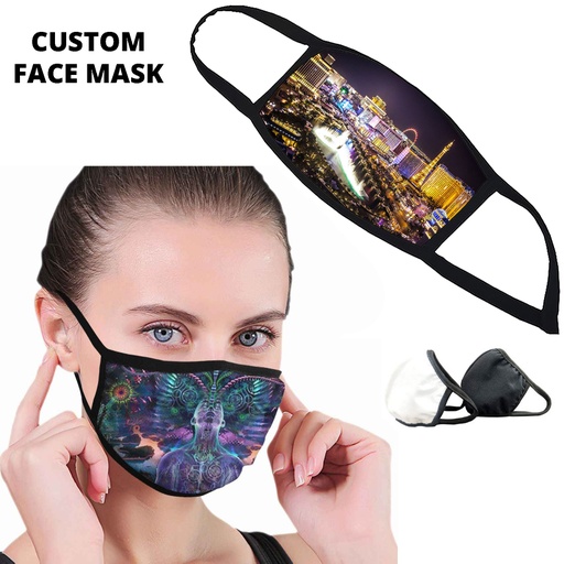 [CV2700] A-Grade Vivaldi Sublimated Cotton Face Mask - 2 Ply