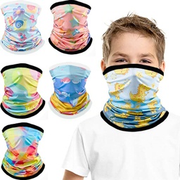 [CV7232] 2 Ply Full Color Neck Gaiter Tube Face Mask - Youth Size