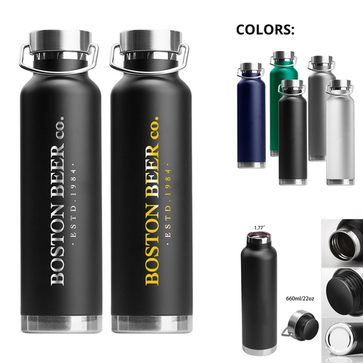 [PWB57925] Full Color 22oz Stainless Steel Water Bottle