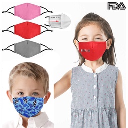 [CV2905] FDA Approved 4 Ply Sublimation Face Mask w/ Carbon Filter - Youth
