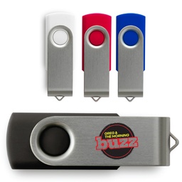 [PWB5165] Swivel USB Flash Drive Metal - 2GB, 4GB, 8GB