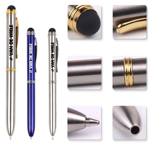 [SP8823] 2 In 1 Stainless Steel Stylus Pen