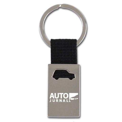 [HK2826] Car Shape Keychain - Alloy With Fabric Strap