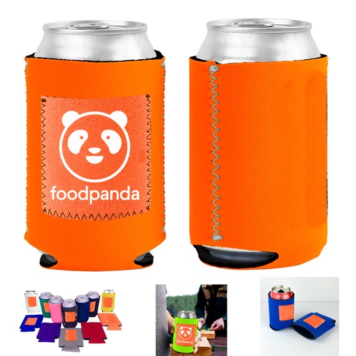 [CC0738] Collapsible Neoprene Can Cooler With Pocket