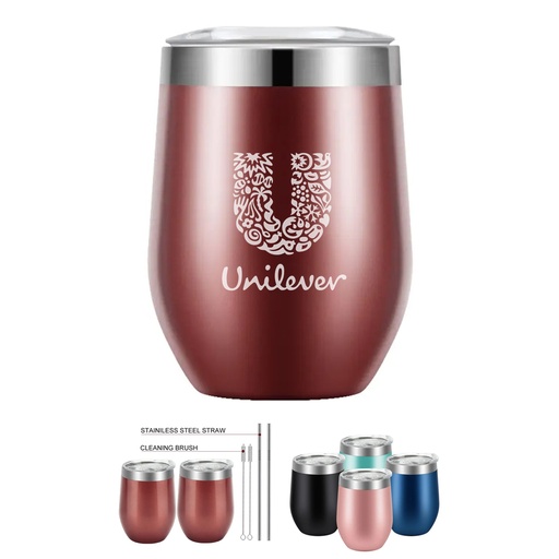 [WB1831] Sip & Chill Stainless Steel Stemless Wine Tumbler 12 oz
