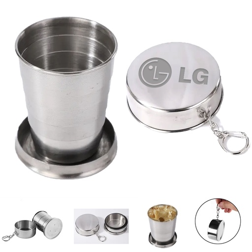 [WB3738] "Telescopic Portable Tumbler Made of Stainless Steel 8.5 Oz  "