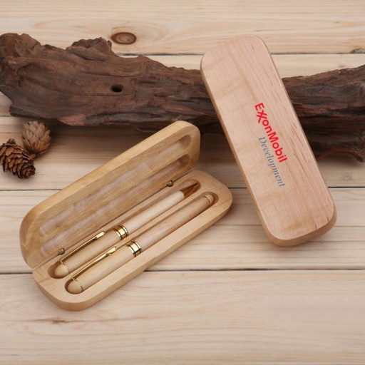 [PS9115] Luxury Wooden Pen Set - 2 Pens In Case