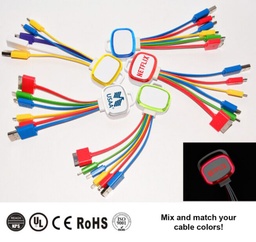 [AC6085] 5-In-1 Mobile USB Charging Cable - LED