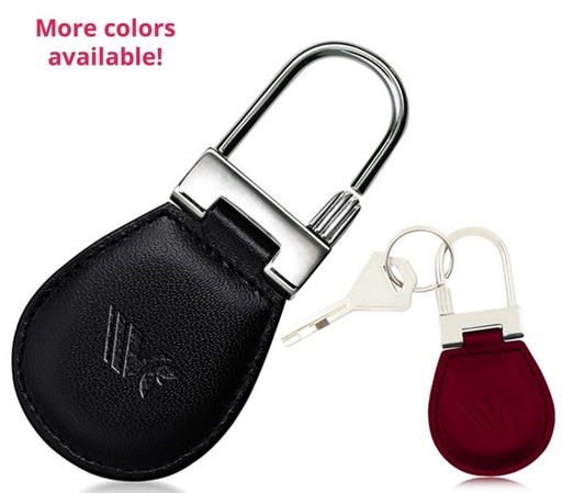 [PL2586] Lock Leather Keychain