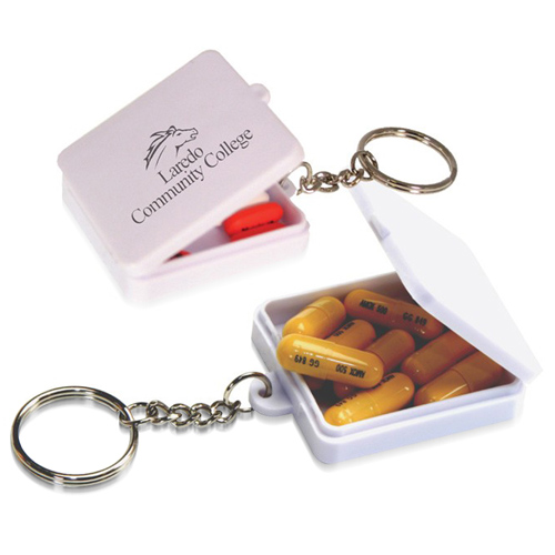 [PB2599] Pill Box Daily Keychain