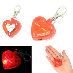 [PR6924] Flashing LED Heart Pet Pendant Keychain