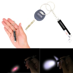 [LP5031] Laser Pointer Keychain With LED Flashlight