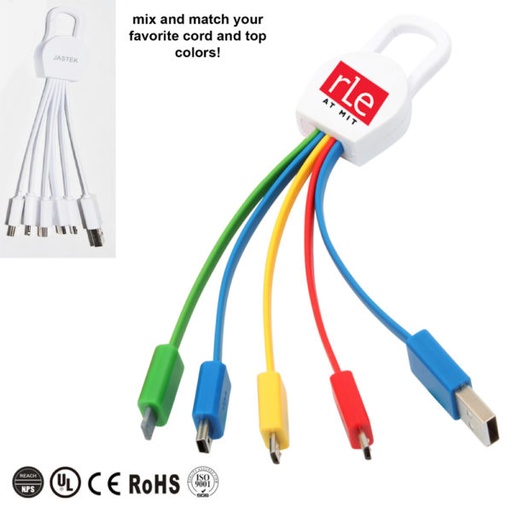 [AC5017] Advanced 4 In 1 Carabiner USB Charging Cable With Type C Port