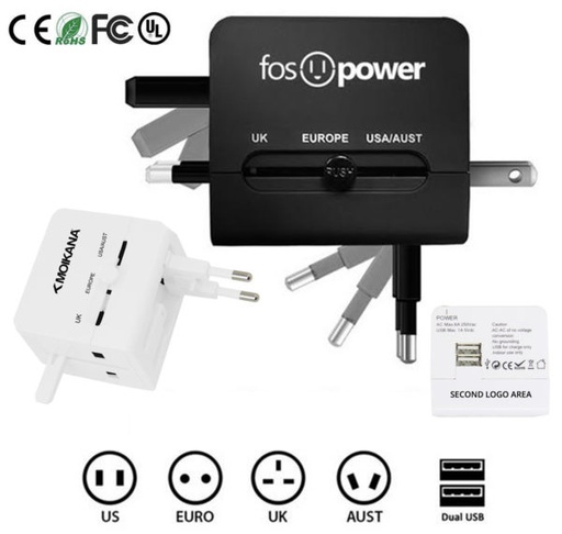 [TA6895] Dual USB Power Travel Adapter